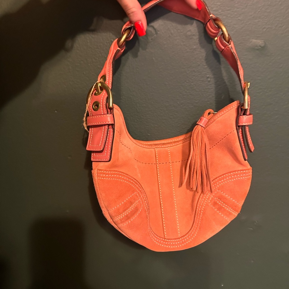 Suede Vintage Coach Bag